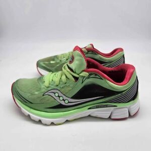 Saucony Kinvara 5 Women Size 7 Running Shoes Green Pink S10238-5 PowerGrid 4mm